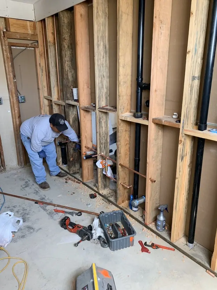 Commercial rough-in plumbing for Gas Line Repair in Paris Court West